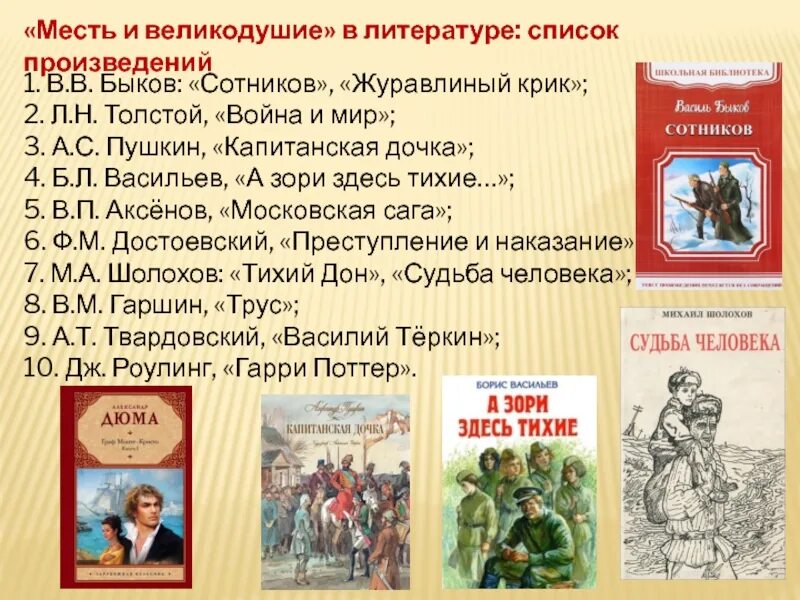 5 произведений. Месть в произведениях литературы. Месть в литературе. Список произведений. Перечень литературных произведений.