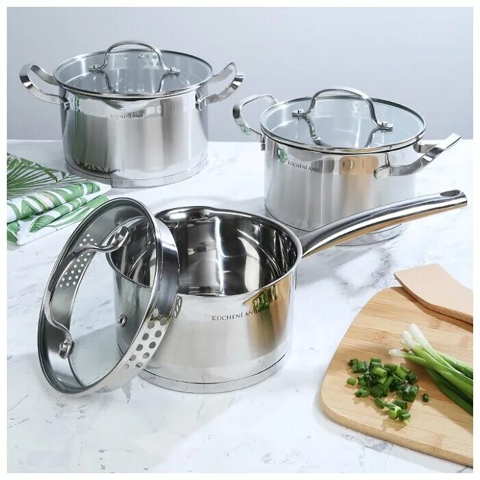 набор посуды melissa & doug mealtime utensil set 9347. набор посуды полесье "настенька" на 6 персон 56580. кастрюля с крышкой createrra 4,7л антипригарная, индукция. набор посуды kitchen world land. набор кастрюль делфи enamel cookware.