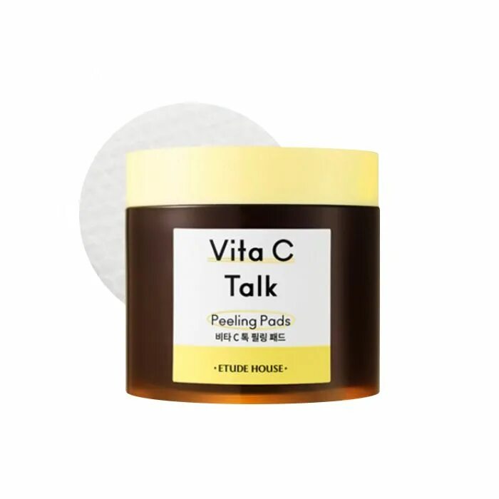 Пилинг pad. Etude house - пилинг - диски для лица с пропиткой &quot;vita c -talk peeling pads&quot; 150ml (60 шт). pp диски хлопковые rire cotton peeling pad 40шт. пилинг диски с витамином с. etude house vita c talk.