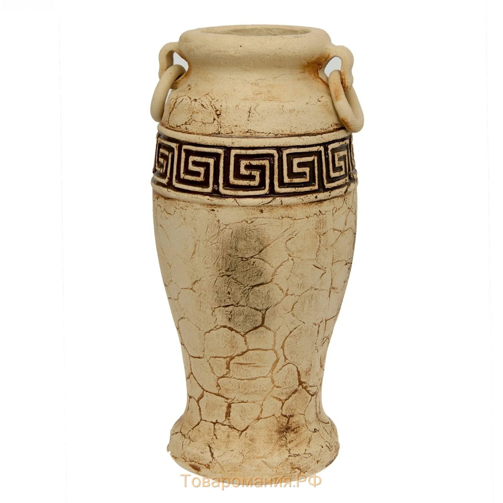 Ваза Амфора шамот. Напольная ваза. Керамические вазы.
