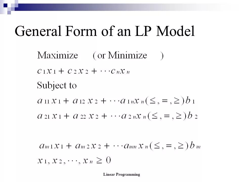 Generic programming. Linear programming model. standard form linear programming. linear programming model png. nonlinear programming minimax.