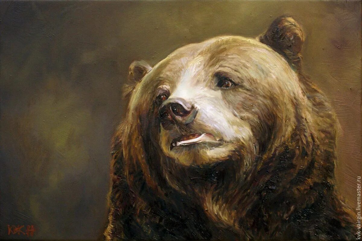 Русская медведь сил. Художники-анималисты бурый медведь.
