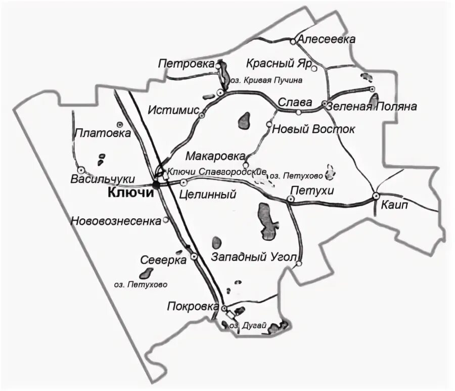 Погода рп5 ключи алтайский край ключевский район. Ключевской район Алтайский край на карте.