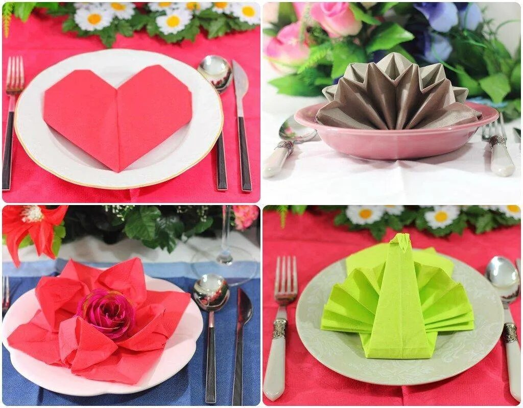 Украшение стола салфетками. Сложенные салфетки. Салфетки на праздничный стол. Салфетки для серверов ки. Как красиво оформить салфетки бумажные к столу.