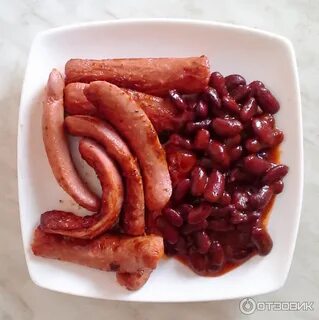 Фасоль с различными видами мяса