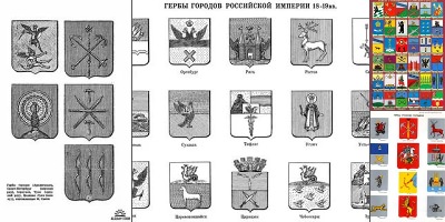 старые гербы городов россии