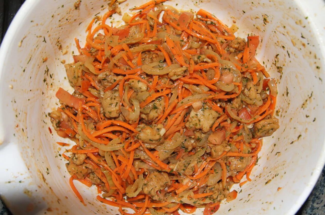 Хе с судаком и морковью