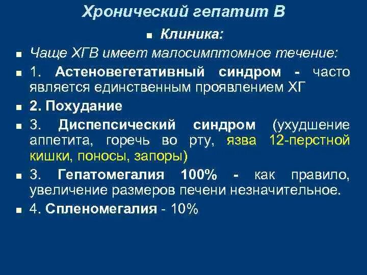 Тест хронические гепатиты