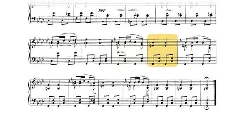 Музыкальный момент фа минор ноты