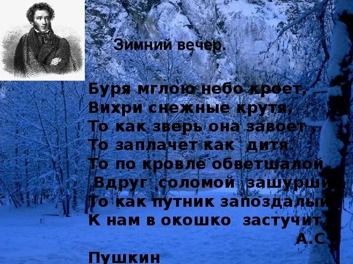 Стихотворение пушкина мглою небо кроет. Стихотворение пушкина мглою небо кроет