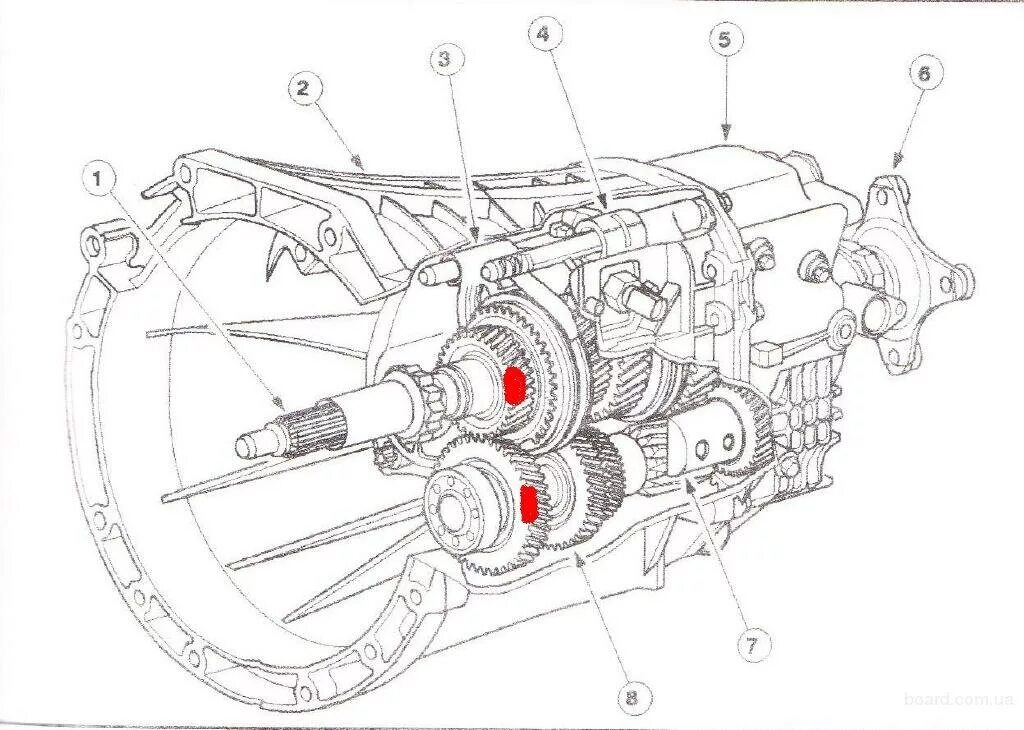 Кпп форд транзит задний привод