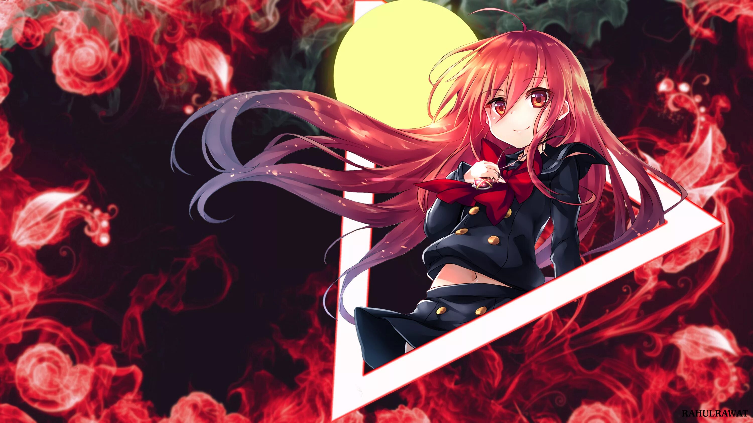 Красног. Shakugan no Shana Art. Красноволосая Шана.