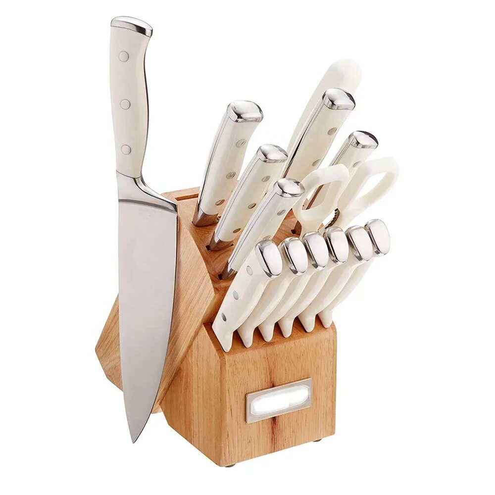 Набор кухонных ножей для кабинета технологии. Набор ножей Cuisinart. Набор ножей Agness 911-502. Набор кухонных ножей с подставкой. Набор ножей на белом фоне.