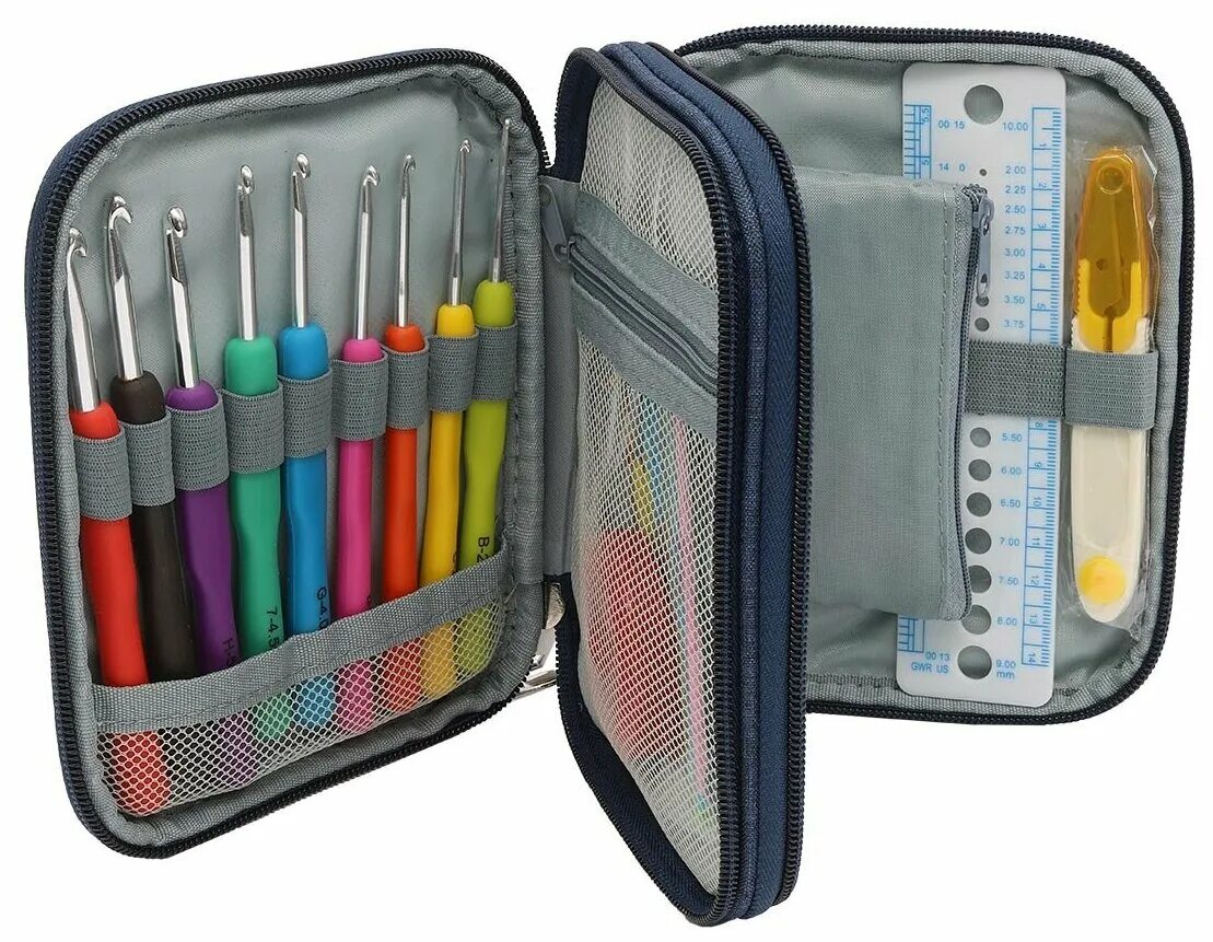 набор спиц knit pro 12см kolor. набор для вязания подарок. органайзер для вязальщицы. набор для вязания подарок. набор спиц и крючков.