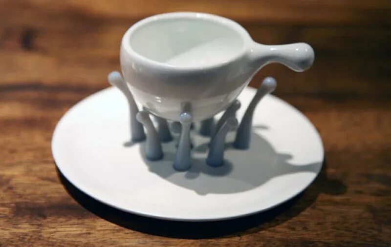 Kitchen cup. Дизайнерская посуда для подачи кофе. Современная дизайнерская посуда для подачи кофе. Футуристичная посуда. Вентури дизайн посуды.