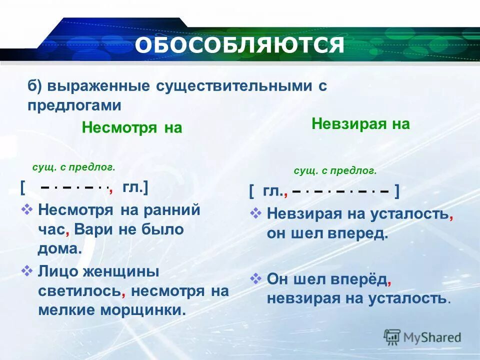 Невзирая продолжение. Обособление обстоятельств с предлогом несмотря на. Обособленные предложения с несмотря на. Несмотря на предлог обособляется. Обособленное дополнение несмотря на.