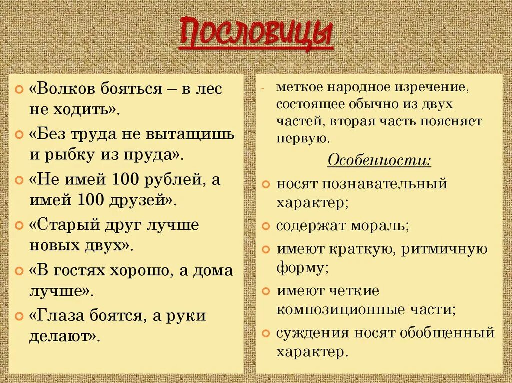 Пословицы русского фольклора