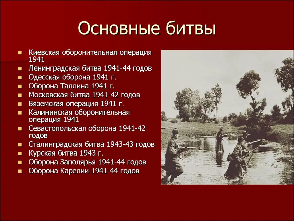 Какие основные сражения. Основные битвы и сражения великой отечественной войны. основные сражения 1941 года великой отечественной войны. основные битвы вов 1941-1945 г. основные сражения вов сражения.