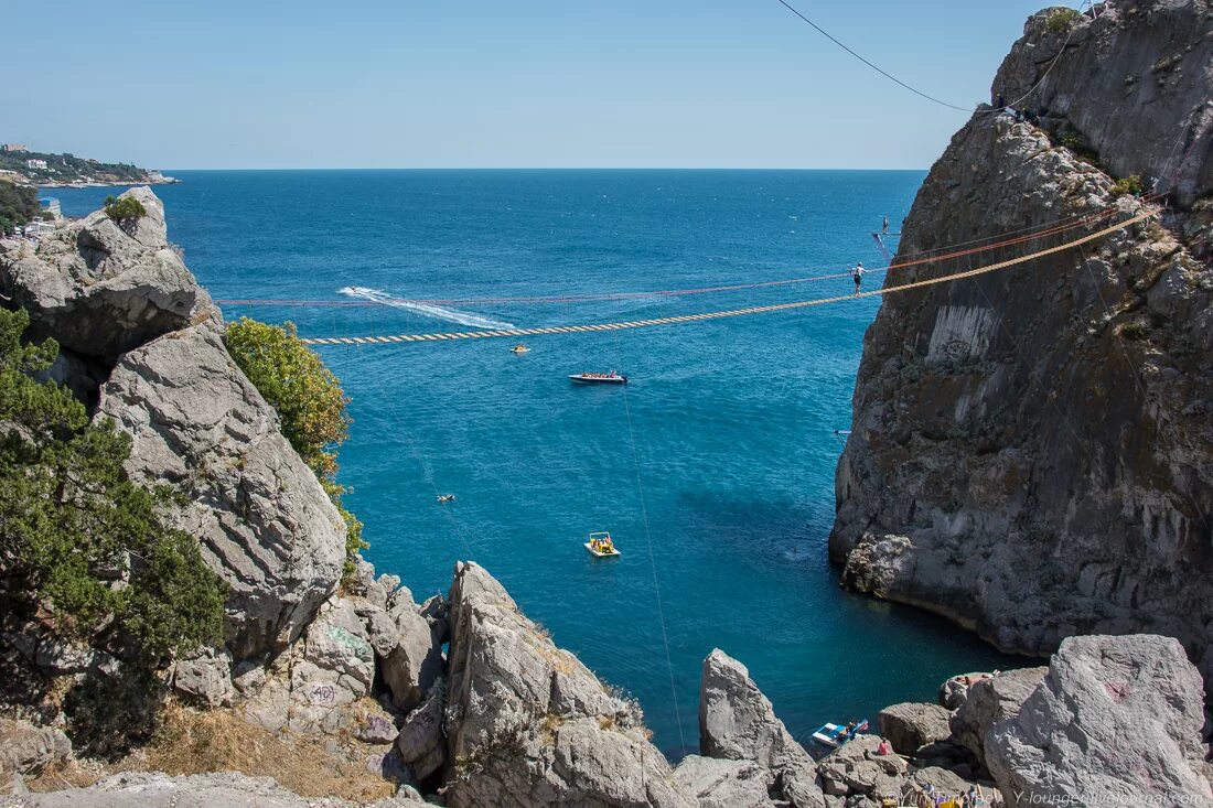 Высота скал в крыму. Симеиз. Скала дива. Гора дива в Крыму Симеиз. Симеиз гора дива подвесной мост. Крым Симеиз скалы.