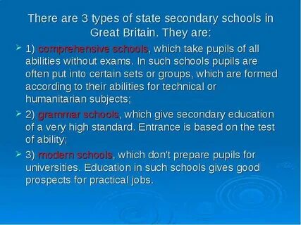 Education is provided by state