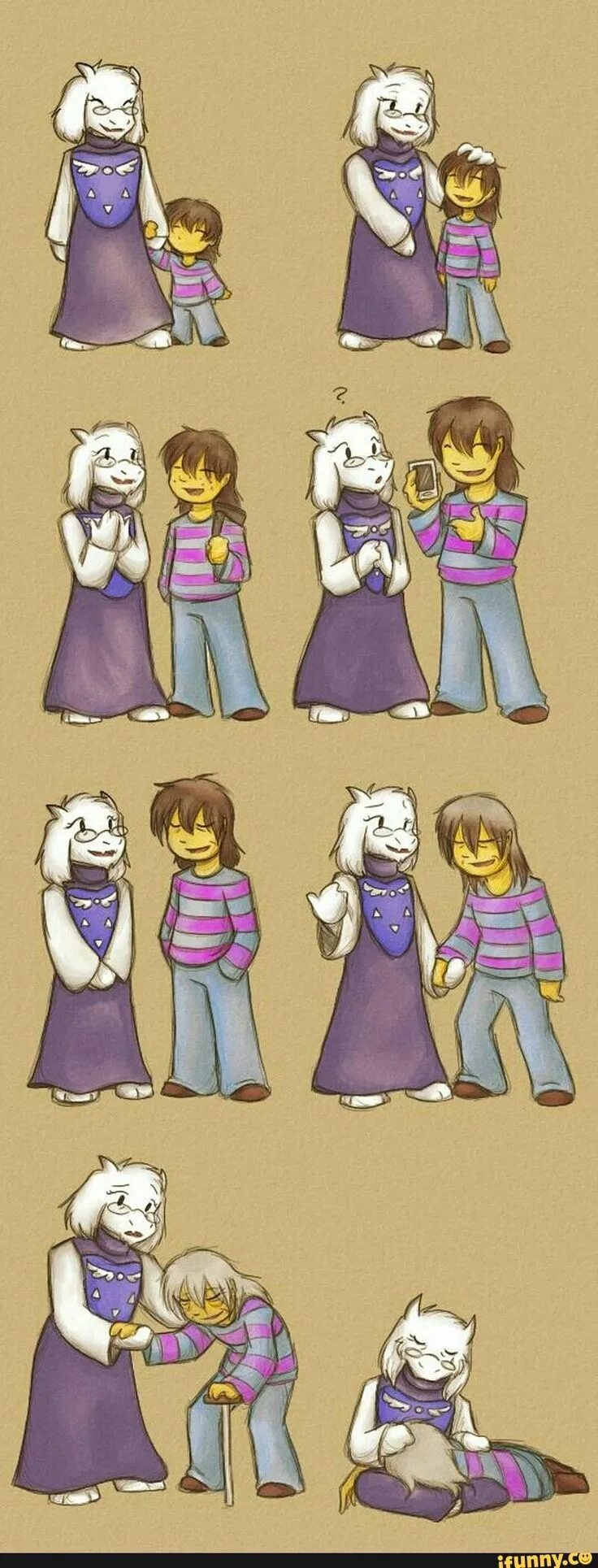 Как зовут маму санса. Undertale Ториэль. Ториэль и Фриск. Overtale Азриэль. Overtale Asriel.