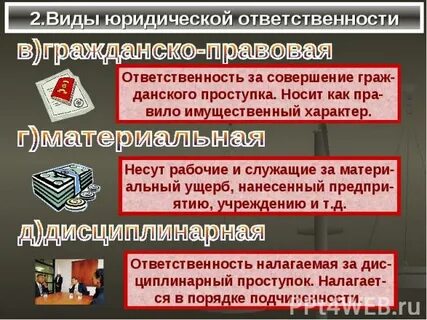 Имущественный характер ответственности