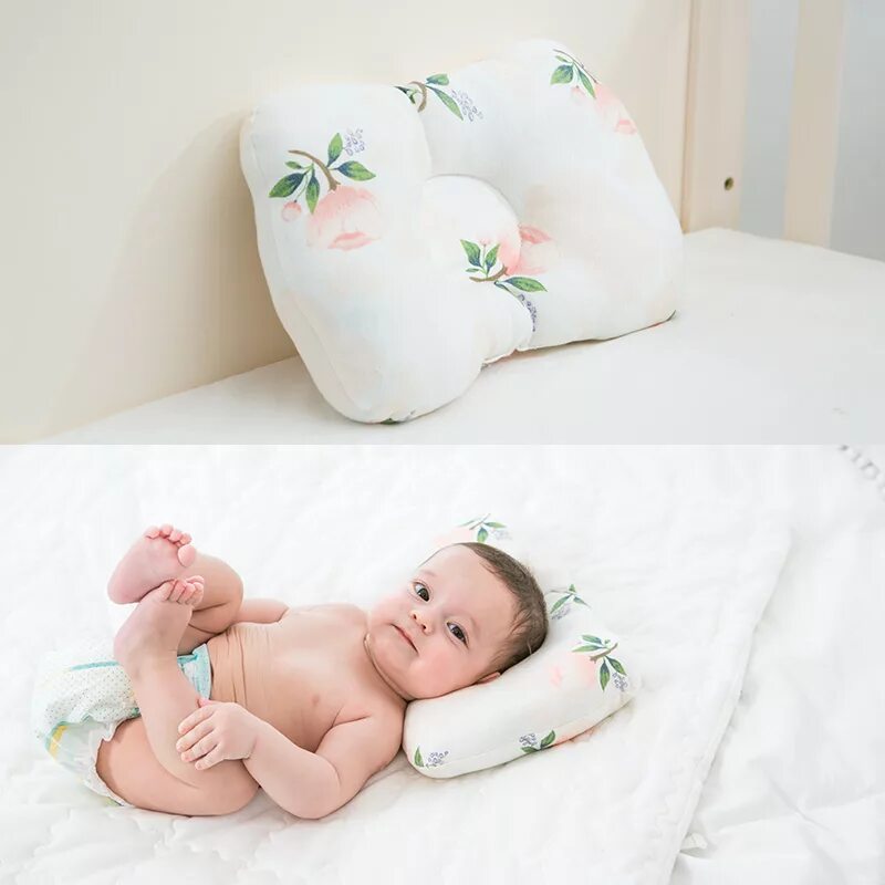 Подушка новорожденному с какого возраста. Подушка Baby Pillow. Baby Pillow подушка для новорожденных. Ортопедическая подушка-позиционер 1 для новорожденных. Эколан подушка-позиционер для новорожденных бабочка.