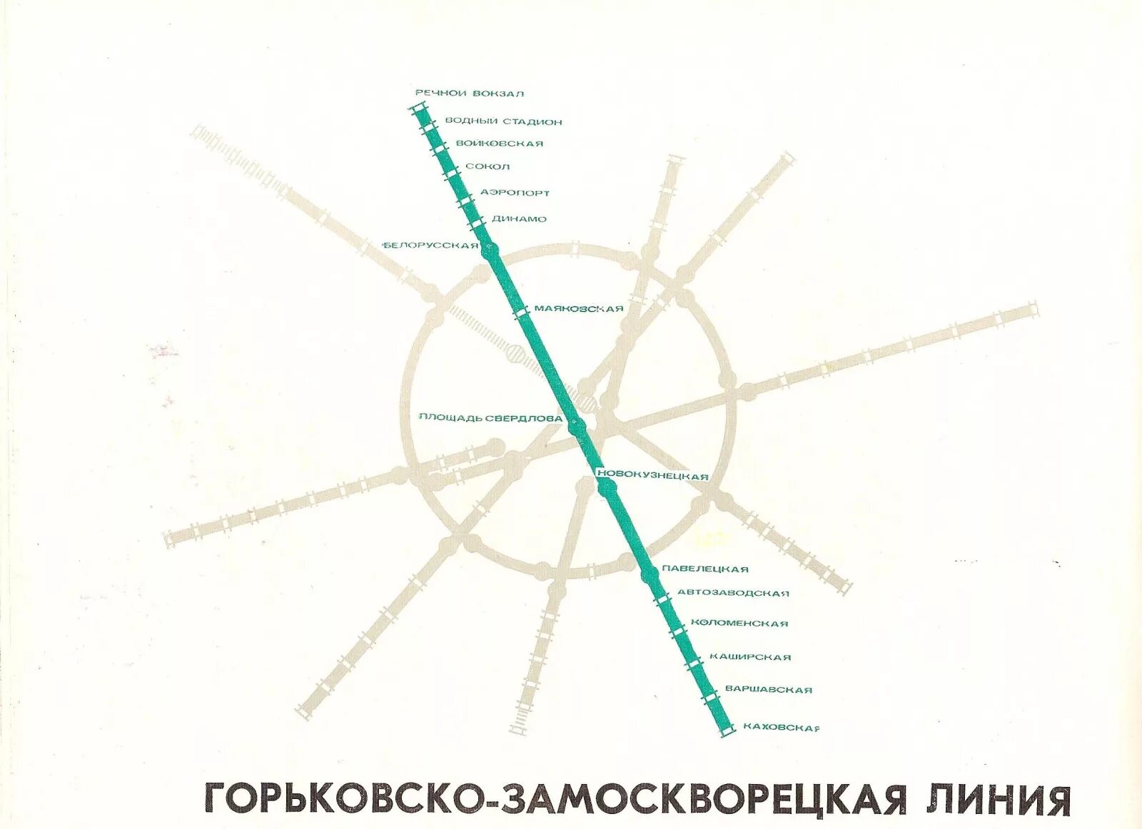 Замоскворецкая линия линии метрополитена