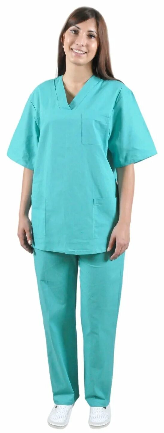 костюм пекаря бязь. (изумруд). халат иваново бязевый. бязь гост. т/с.