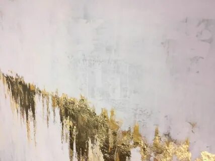Картина белая с золотом
