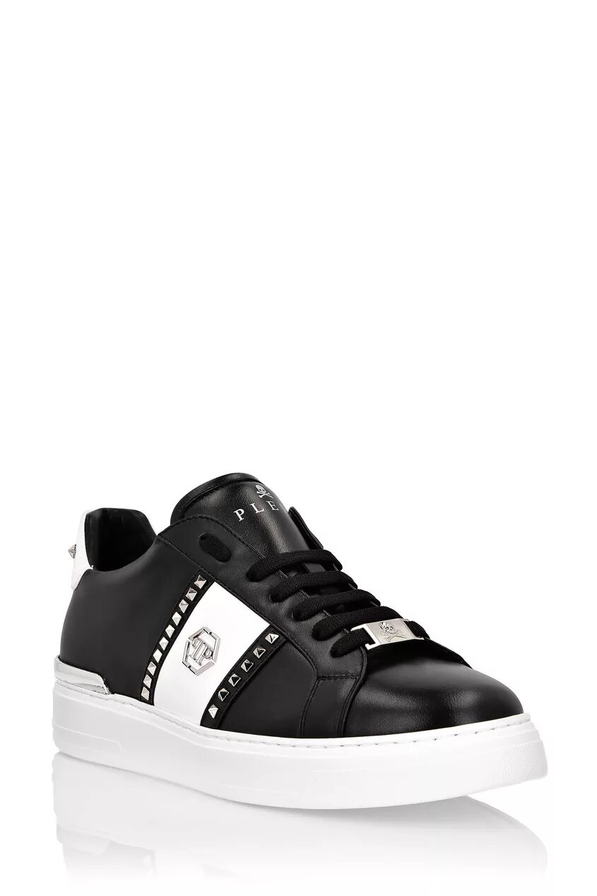 Philipp plein lo-Top Sneakers. Сникеры Philipp plein lo-Top Sneakers Hexagon. Черные кеды с белой подошвой Philipp plein. Philipp plein кроссовки с заклепками. Кроссовки с черными вставками