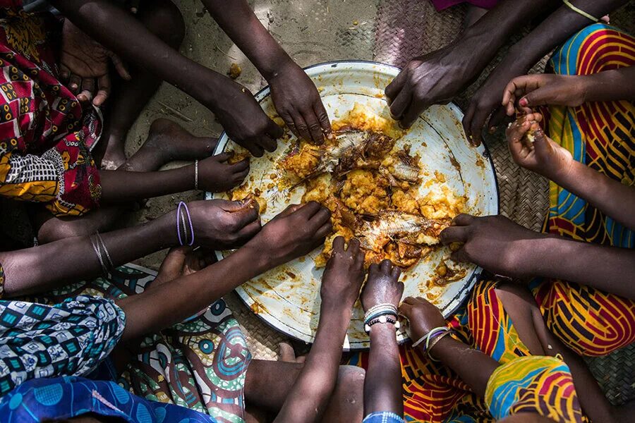 Избавление от голода. Продовольственная проблема. Недостаток продовольствия в Африке. Нехватка еды.