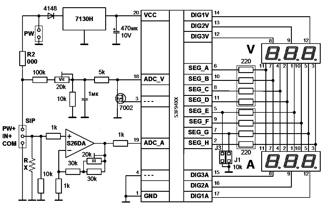 Вольтамперметр m3430 схема подключения. Схема цифрового вольтметра постоянного тока ВМ-01. Китайский ампервольтметр схема подключения. Схема вольтметр-амперметра DSN-vc288.