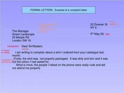 Address examples