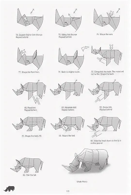 Оригами носорог. Оригами носорог из бумаги. Носорог оригами простая схема для детей. Оригами носорог из бумаги схема для начинающих.