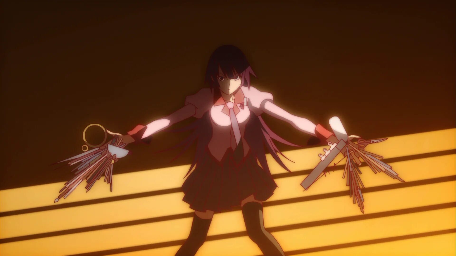 История монстров 1. Monogatari 2009. Bakemonogatari кадры.