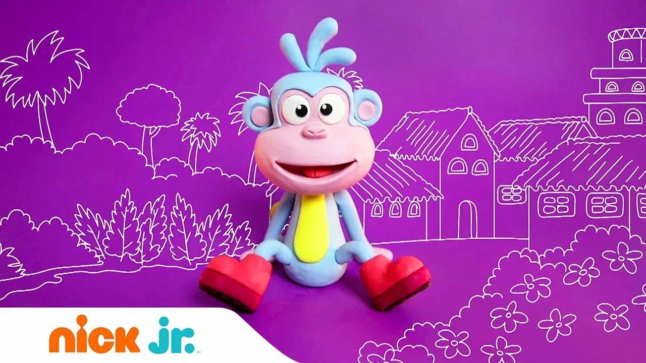 Nick jr россия. Никелодеон пластилиновые. Nickelodeon пластилин.