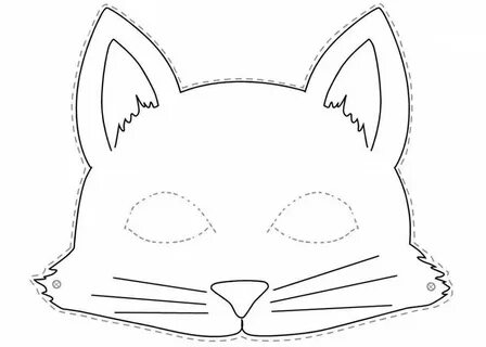 Раскраски Маска кошки (38 шт.) - скачать или распечатать бесплатно #10281