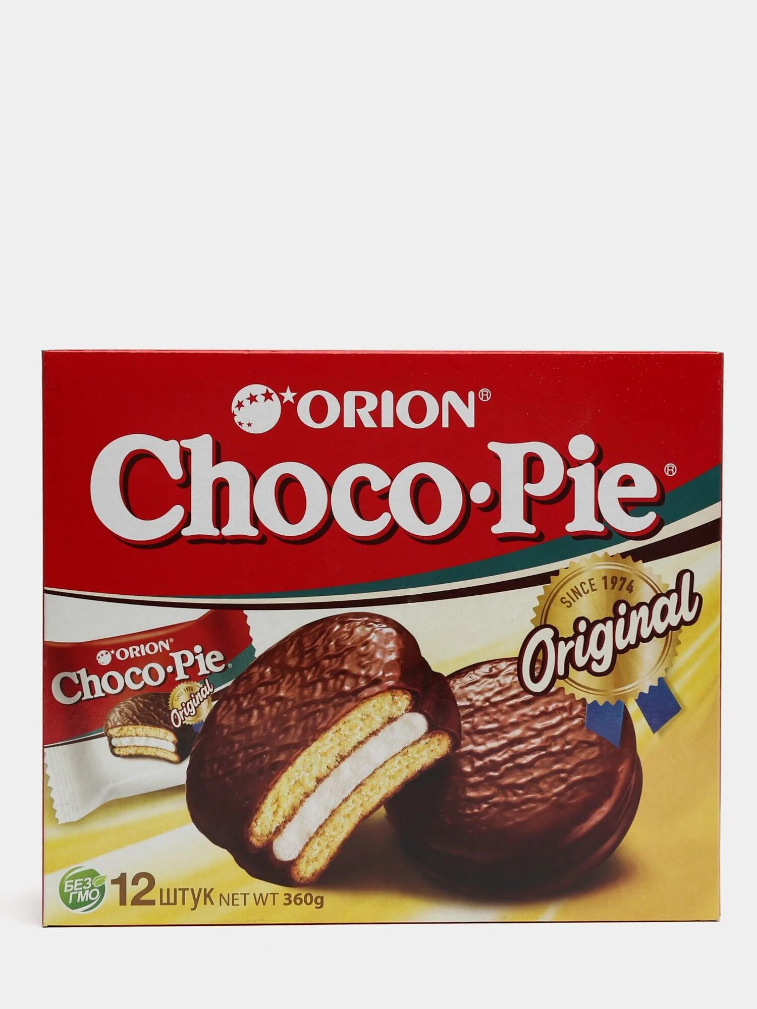 Чокопай сколько штук. Чокопай 360 гр. Choco pie 12шт 360гр. Печенье Орион Чоко Пай 360гр (12*30гр). Чоко Пай упаковка.