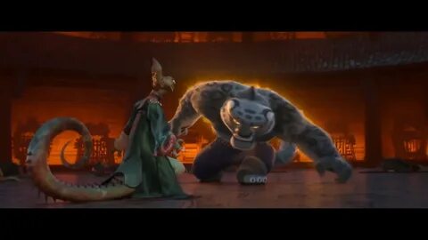 Кто озвучил хамелеону кунг фу панда 4