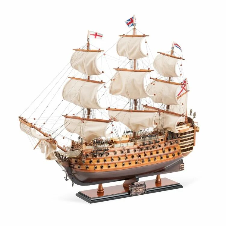 Деревянная модель HMS Victory. ХМС Виктори модель сувенирная. Деревянный корабль. Модель корабля. Клеить корабли модели