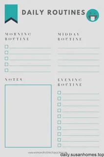 Daily routine plan