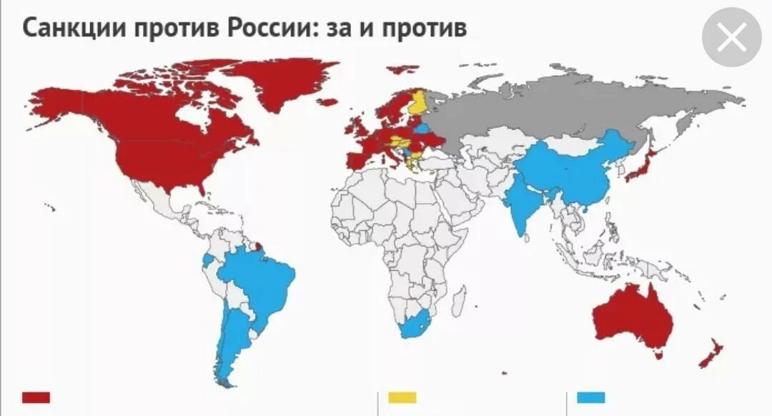 Страны против россии сегодня