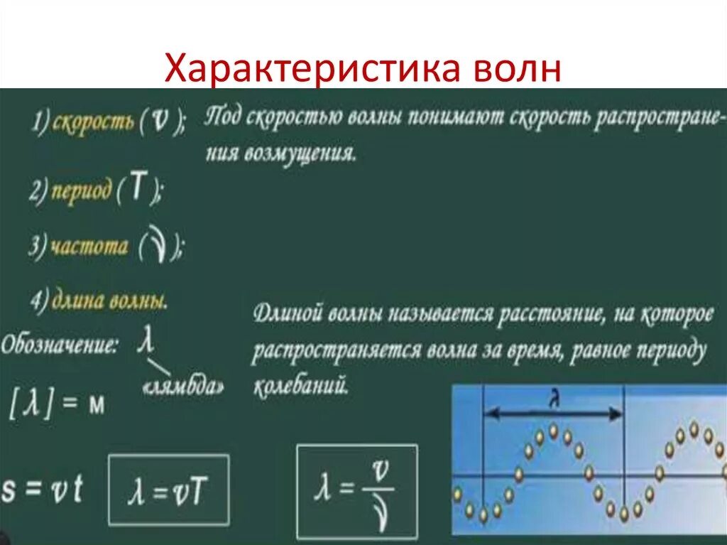 Характеризуется скоростью распространения. Волны характеристики волн. Механические волны характеристики волн. Основные характеристики волны физика. Механические колебания и волны характеристики.