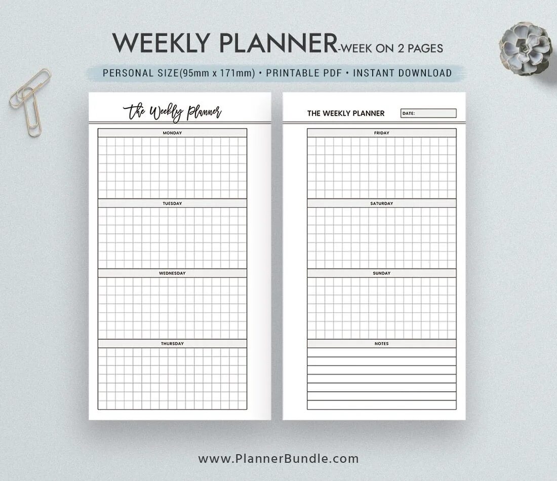 Complete 2019 Weekly personal planner inserts poverka-center Scrapbooking Craft 