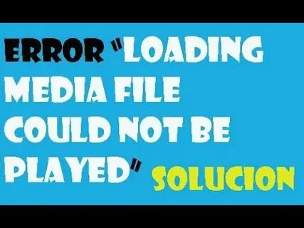Media error что это