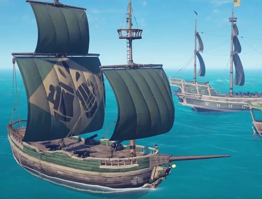 Бригантина корабль Sea of Thieves. Галеон Sea of Thieves. Sea of Thieves корабли. Бригантина из Sea of Thieves.