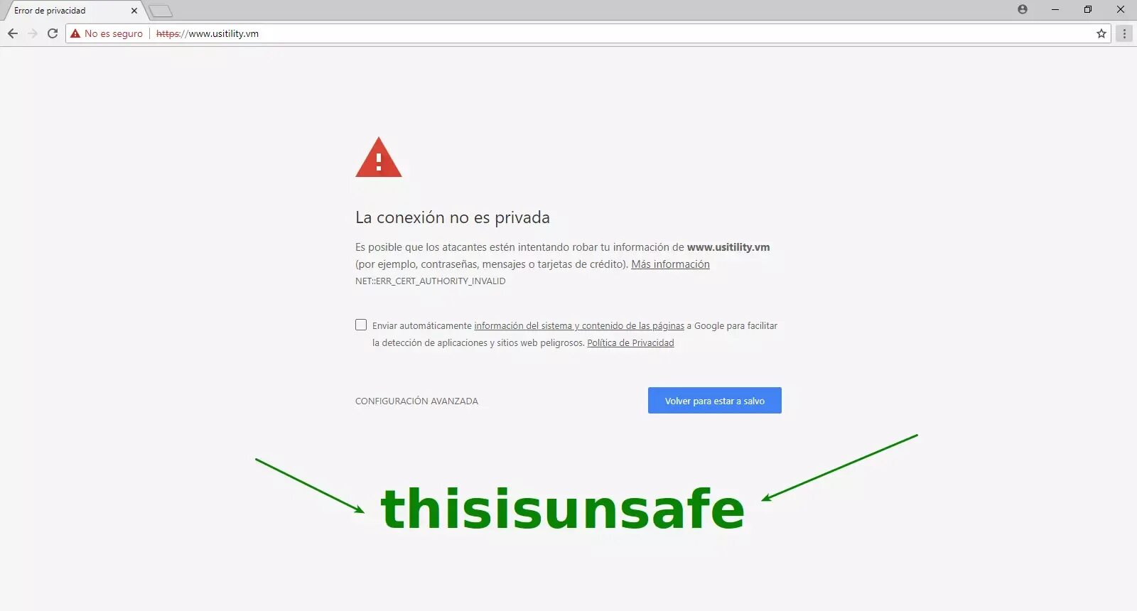 Thisisunsafe. Thisisunsafe