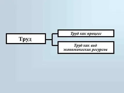 Труд как экономический ресурс