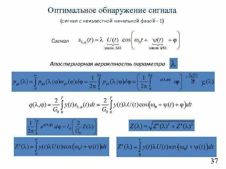 Задача оптимального обнаружения сигнала. Характеристики обнаружения сигнала. Вероятность обнаружения сигнала. Критерий неймана-пирсона. Отношение правдоподобия радиолокация.